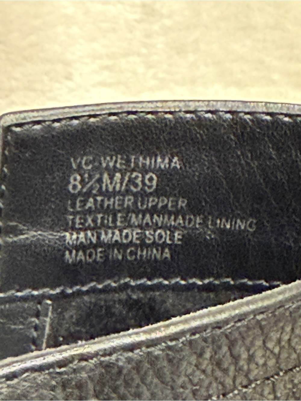 Vince Camuto Black Leather Mid-Calf Buckle Heeled Boots - Picture 8 of 8